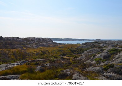 Esker / Ridge north in the preserve in Autumn. The northern island of Koster,Sweden, west coast, just under Oslo, Norway. - Shutterstock ID 706319617