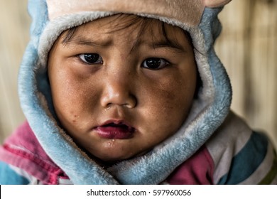 Eskimo child, Eskimo child confused ,inuit child