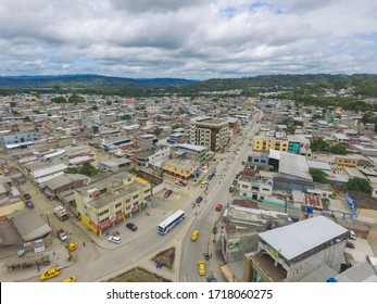 Esmeraldas -Ecuador 10-10-2019: Aerial Shot Of Esmeraldas City