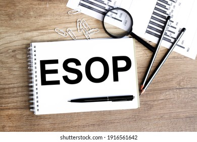 ESOP Or Employee Stock Option Program Text On Black Block