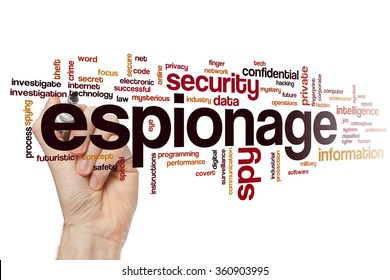 Espionage Word Cloud