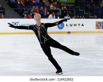 ESPOO,FINLAND - OCTOBER 5: Adrian Schultheiss Competes In Short Program Men Skating Event At The Finlandia Trophy Espoo 2012 On October 7,2012 At The Barona Arena In Espoo, Finland.