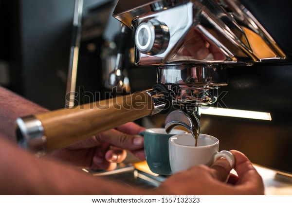  espresso coffee in the\
bar