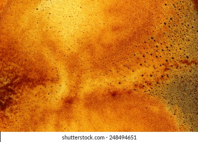 Espresso Coffee Texture Extreme Closeup Photo