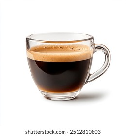 espresso coffee in a transparent cup - Powered by Shutterstock