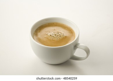 Espresso With Crema Isolated On  White