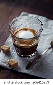 Espresso Macchiato With Brown Sugar