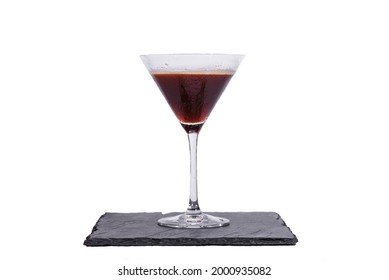 Espresso Martini Cocktail Isolated On White Background