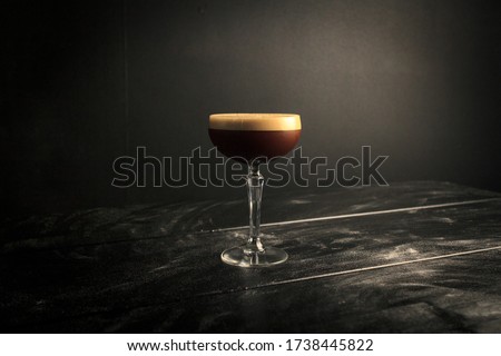 Espresso Martini in a Professional Photography Backdrop