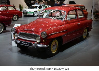 ESSEN, GERMANY - APRIL 10, 2019: Skoda Octavia 1959 Classic Old Retro Vintage 1950s Car