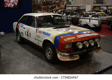 ESSEN, GERMANY - APRIL 10, 2019: 1978 Peugeot 504 Coupe V6 Rally 1970s Car