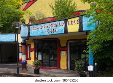 ESSEN, GERMANY - AUGUST 13, 2015: Exterior Of The Ronald McDonald House In The Grugapark