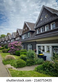 Essen, Germany – May 19, 2020: Beautiful House In The District “Margarethenhöhe” The Settlement Is The First Example Of The Garden City Movement In Germany.