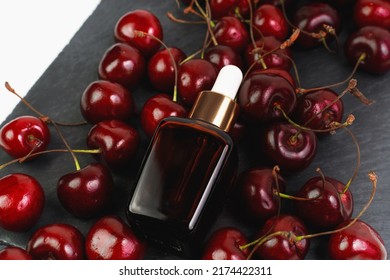 Essence For The Face Lies On The Cherry. Serum For Healthy Skin. Cosmetics Unisex. Mocap