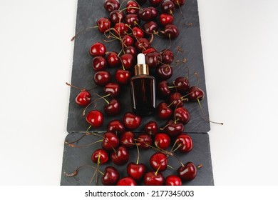 Essence For The Face Lies On The Cherry. Serum For Healthy Skin. Cosmetics Unisex. Mocap