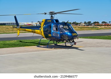 Essendon, Victoria, Australia 03-18-2022. Commercial Helicopter Operators At Essendon Airport