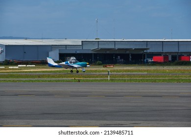 Essendon, Victoria, Australia 03272022. Light Aircraft Arriving And Departing At Essendon Airport.