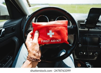 It is essential to have a wellequipped first aid kit in your car to ensure passengers safety during emergencies and to care for everyone on board while also maintaining vehicle safety - Powered by Shutterstock