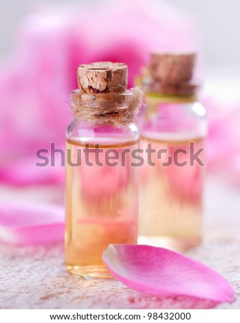Essential Oil for Aromatherapy . Rose Spa