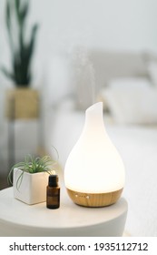 Essential Oil Diffuser In Modern Home Setting