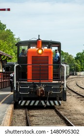 ESSEX, CT, USA - May 24, 2015: Connecticut Valley Railroad Diesel Train Locomotive.