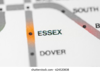 Essex Station. Boston Metro Map.