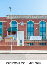 Essex, United Kingdom, 8 June, 2021: Ilford Islamic Centre Is The Largest And Most Famous Mosque In Albert Road, Ilford, Redbridge, Essex 
