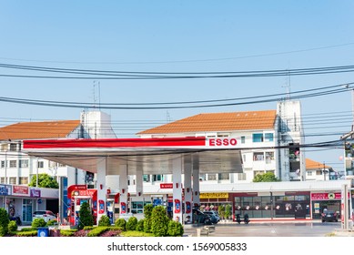 Esso Gas Station Is Popular In Thailand, Huai Khwang, 25 November 2019