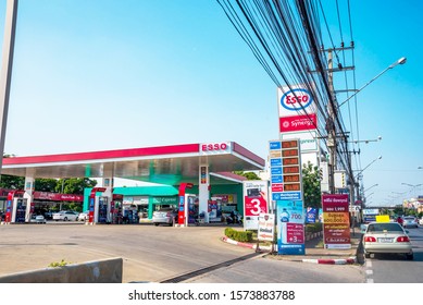 Esso Gas Station Is Popular In Thailand, Huai Khwang, 29 November 2019