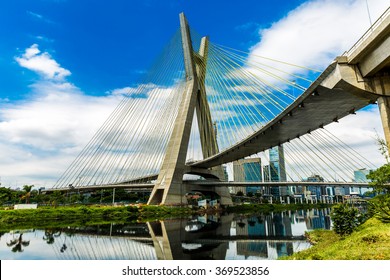 Estaiada Bridge In Sao Paulo, Brazil