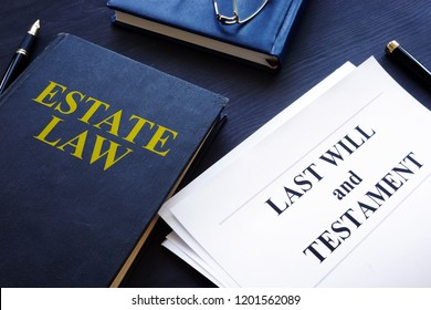 Estate Law, Last Will And Testament In A Court.