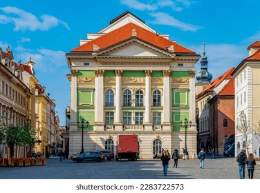 Estates Theatre (Stavovske divadlo) in Prague old town, Czechia
