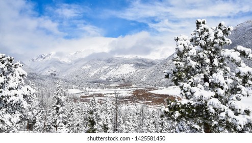 Estes Park Colorado Winter USA