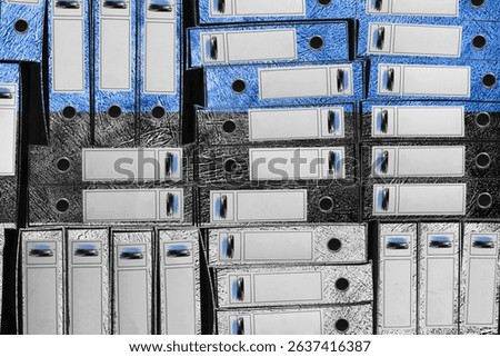 Estonia Flag Colors Folder Stack, Bureaucracy and Government Administration Concep