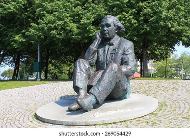 ESTONIA, TALLINN / JUNE 21 / 2013 - Monument Gustav Ernesaks, Estonian Composer. Bronze. Sculptors: E.Vali, V.Lillemets. 