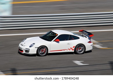 ESTORIL, PORTUGAL - SEPTEMBER 6, 2017: Porsche On Circuito Do Estoril