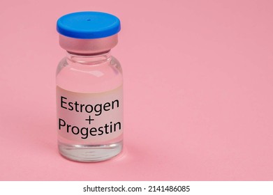 Estrogen And Progestin Hormone Injection Vial For Female Hormone Therapy