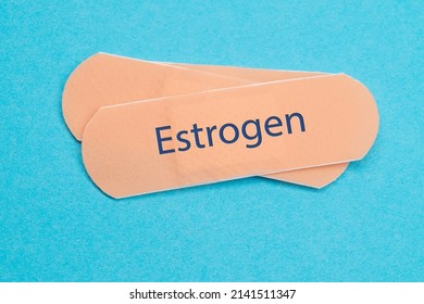 Estrogen Transdermal Patch. Hormone Therapy For Women