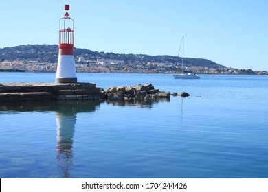 Etang De Thau, A Large Lagoon Near Sete In Herault Department, France