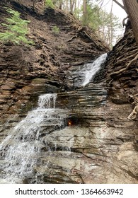  Eternal Flame Under Waterfall