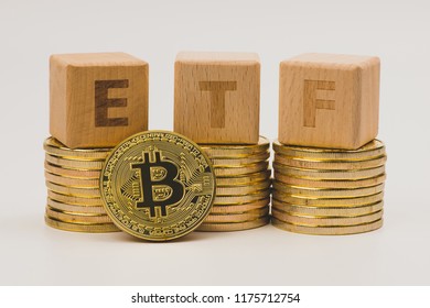 ETF And Bitcoin Concept.