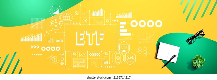 ETF Theme With A Notebook And A Pen