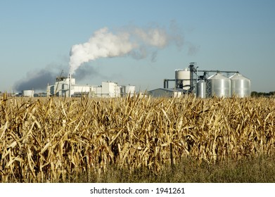 An Ethanol Production Plant In South Dakota.