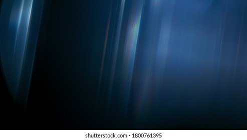 Ethereal Rainbow Flares. Prism Rainbow Light Flares Overlay On Black Background