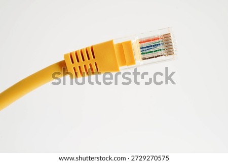 Ethernet cable for connect to wireless router link to internet service provider network.