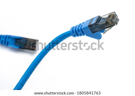 Ethernet Cable Isolated on White Background