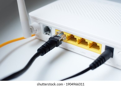 Ethernet Cable In The Router