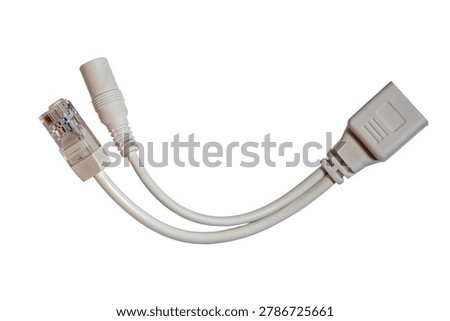 Ethernet PoE splitter separating data and power for non PoE devices