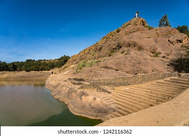 Ethiopia, Axum, The Ruins Of The Baths Of The Queen Of Saba