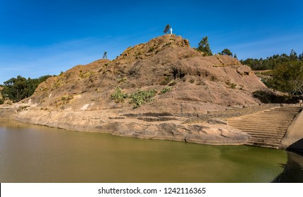 Ethiopia, Axum, The Ruins Of The Baths Of The Queen Of Saba